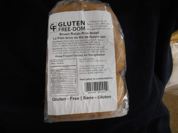 Gluten Free Brown Raisin Bread (GlutenFree-dom) 450g